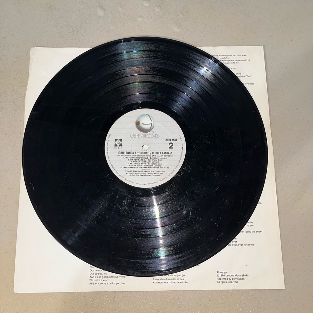 💙 John Lennon & Yoko Ono Double Fantasy Vinyl Album